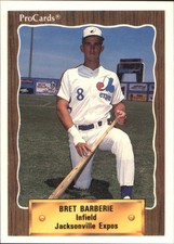 1990 Jacksonville Expos ProCards #1379 Bret Barberie