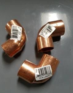 C9F Copper 90 Degree Elbow, 3/4 in x 3/4 in - Lot of 24 - Picture 1 of 1