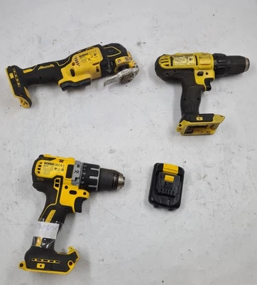 Lot De 4 DEWALT Outils pour Pièces Ou Réparation - Perceuse / Tournevis & Multi - Photo 1/4