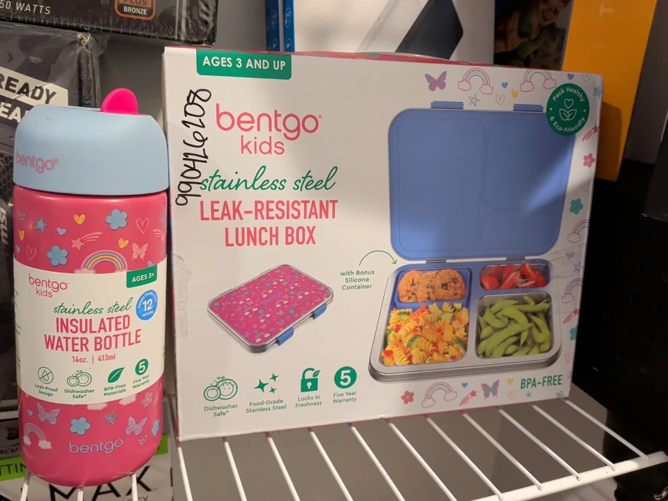 Lancheira e caneca duráveis de aço inoxidável - hermética, amigável para crianças e à prova de vazamentos  - Imagem 1 de 3