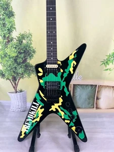 Dean Dimebag Head chitarra elettrica colorata 6 corde corpo solido ponte FR - Foto 1 di 16