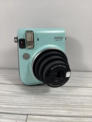 Fujifilm Instax Mini 70 Instant Film Camera MINT GREEN NEW BATTERIES FILM TESTED - Image 1 of 4