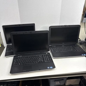 Lot of 3 Dell Latitude E6530 & E5530 i5-3340M & i3-3120M 15.6" Laptops INCOMPLET - Picture 1 of 18