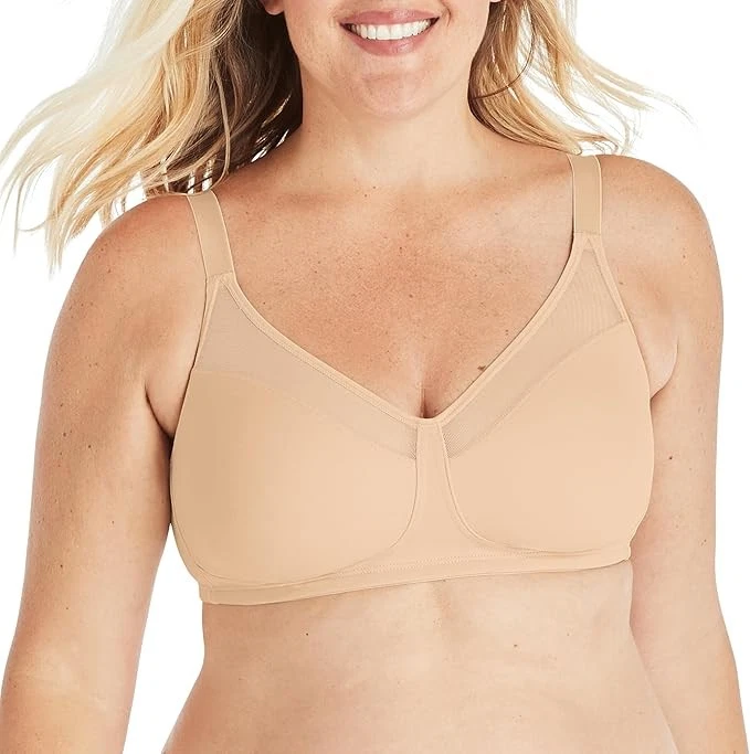 Playtex My Brands18 Hour Smoothing Minimizer Wirefree Bra 4697 - Nude - 40D