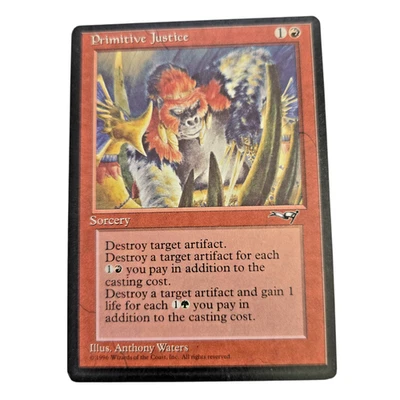 MTG Primitive Justice Alliances ALL Uncommon Red Sorcery Destroy Artifact Magic - Image 1 of 2