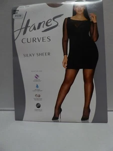 Hanes Curves Silky Sheer Control Top Pantyhose, Nude, size: 3X/4X - Picture 1 of 2
