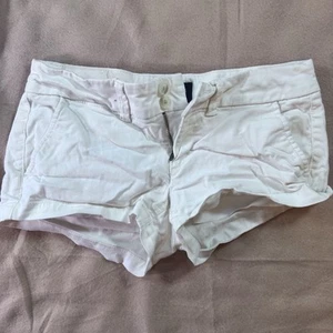 American Eagle Stretch White Denim Shorts Women's 00 - Picture 1 of 7