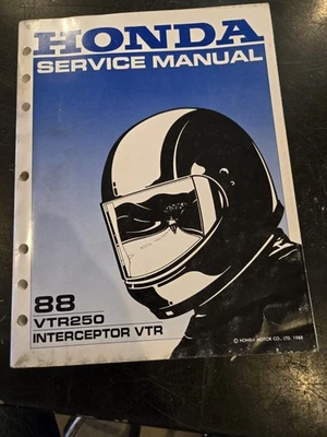 Honda VTR VTR250 1988 Interceptor VTR OEM MANUAL DE SERVICIO DE TALLER DE FÁBRICA 61 KV000 Foto 1 de 4