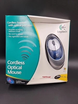 NEW 930616-0403, Logitech Cordless Optical Mouse PS2 or USB for PC/ MAC Compute  - Image 1 of 4