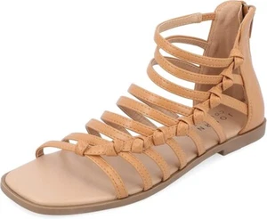 Journee Collection Petrra Womens Gladiator Sandal Tan US Size 6 - Picture 1 of 4