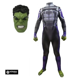 Maschera Vestito Carnevale Bambino Uomo Cosplay Costume Game Simile HULK02 - Foto 1 di 11