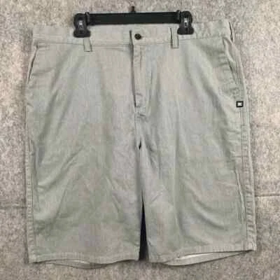 Pantalones Cortos Chinos Rectos Delanteros Planos Skater Gris DC Para Hombres Talla 38 Foto 1 de 4