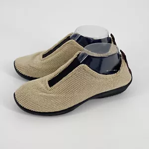 Arcopedico Knit Comfort Shoes Size EU 38 US 7 or 7.5 Tan Lace Up Comfort - Picture 1 of 8