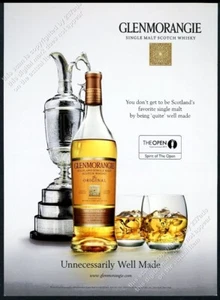 Whisky escocés Glenmorangie 2014 The Open torneo de golf trofeo foto anuncio impreso - Imagen 1 de 7