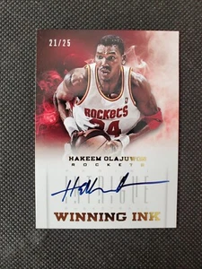 2012-13 HAKEEM OLAJUWON AUTO INTRIGUE WINNING INK SP #21/25! AUTOGRAPH ON-CARD! - Picture 1 of 7