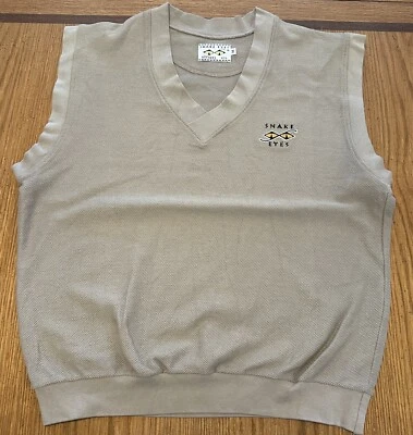 Men's Snake Eyes Golf Apparel V-Neck Sleeveless Sweater Vest Size Medium - Image 1 of 4