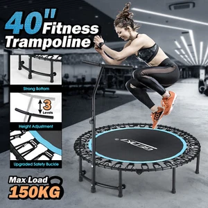 Genki Trampoline Bounce Rebounder Jumping Bungee Exercise Fitness Home Gym Fold - Picture 1 of 12