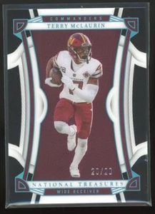 2022 Panini National Treasures Football Midnight #61 Terry McLaurin #20/20 - Picture 1 of 2