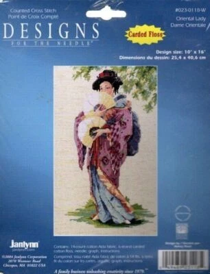 KIT PUNTO DE CRUZ JANLYNN ORIENTAL DAMA NUEVO EN PAQUETE #023-0118-W Foto 1 de 2