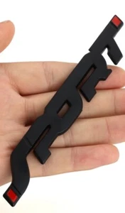 Pegatina metálica de automóvil con logotipo gráfico 3D DEPORTIVO - negra. - Imagen 1 de 4