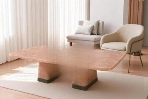 Rose Quartz Agate Table | Natural Semi-Precious Stone Table | Unique Gemstone - Picture 1 of 11