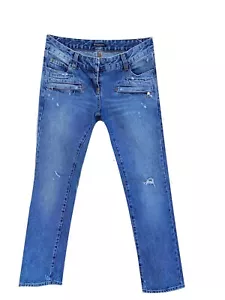Pantalones de mezclilla azul Balmain talla 36 - Imagen 1 de 8