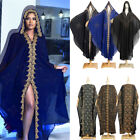 African Women Chiffon Kaftan Oversize Maxi Dress Dubai Abaya Caftan Morocco Robe