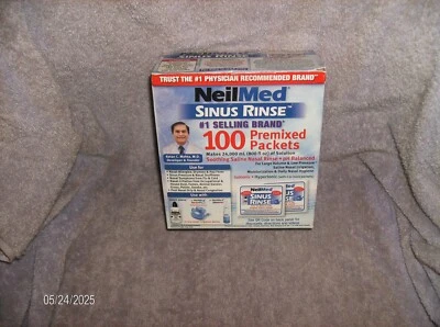 DR NEILMED SINUS RINSE  100 PREMIXED PACKETTES ALLERGY & SINUS RELEIF EXPIRED - Image 1 of 4