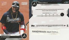 Ronald Acuna Jr. BRAVES 2020 TOPPS NOW OPENING DAY SUMMER CAMP WAVE 1 OD-459