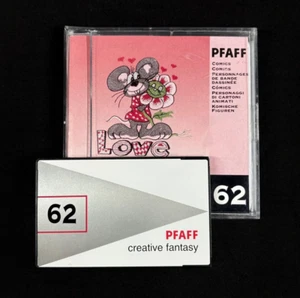 Scheda disegni ricamo fumetti #62 per Pfaff Creative 7570 7560 2160 2170 - Foto 1 di 7