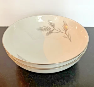 Rosenthal Munchen Germany 3 Serving Bowls Continental White Silver Pine Branch - Picture 1 of 12