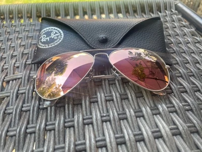 Flash espejo cobre marco plata mate Ray-Ban RB 3025 019/Z2 58 mm usado Foto 1 de 4