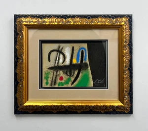 Joan Miro Oiseaux dans un paysage Original Lithograph, Hand Signed & Framed 1965 - Picture 1 of 9