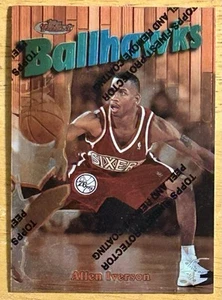 1997 Topps Finest Ballhawks #57 Allen Iverson BH12 w Coating - See Description - Picture 1 of 2