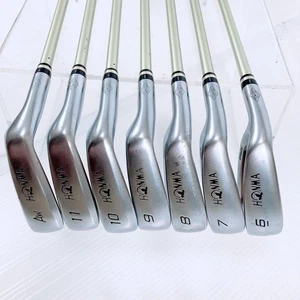 HONMA LH Iron Set BERES IS-03 6-11.A ARMRQ8 49 2S GOLD Flex R Left Handed STORE - Picture 1 of 9