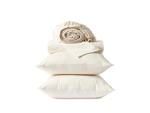 Coyuchi Classic Organic Sateen Sheet Set, Undyed (Queen) Queen - Picture 1 of 6