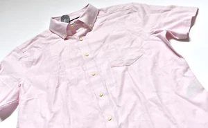 nautica men's short sleeve button up pink size small new w tags - Picture 1 of 2