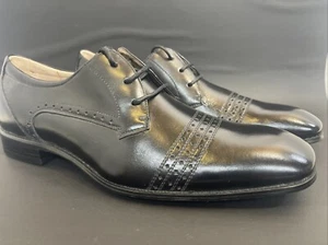 Men's Stacy Adam's Black Westby Cap Toe 24606-001 size 10m - Picture 1 of 13