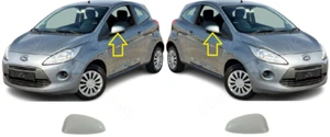 NUEVO PARA FORD KA 2008 - 2015 JUEGO DE PAR DE TAPAS DE ESPEJO RETROVISOR IMPRIMADO IZQUIERDA Y DERECHA - Imagen 1 de 4