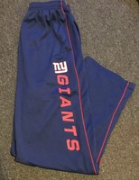 New York Giants NFL MERCHANDISE Men’s Blue Graphic Sweat Pants, Size L
