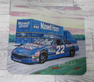 BOBBY LABONTE #22 Maxwell House Pontiac Grand Prix NASCAR COMPUTER MOUSE PAD '94 - Image 1 of 4
