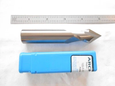NEW ARCH USA CARBIDE 3/4" DIA. X 1-1/2" FL X 4" OAL X 60 DEGREE 2FL. DRILL MILL - Изображение 1 из 4