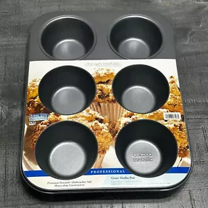 Chicago Metallic Professional Antihaft 6 RIESEN Muffinform Metall Werkzeugsicher NEU - Bild 1 von 3