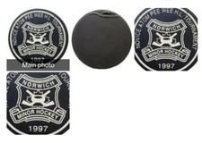 1997 NORWICH MINOR HOCKEY NOVICE ATOM PEE WEE H.L. TOURNAMENT PUCK VINTAGE