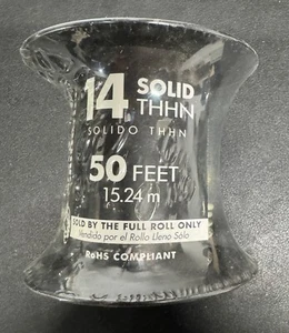 Southwire 14g Solid THHN 50 Feet Copper White (Z11) - Picture 1 of 1