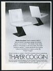 1971 Milo Baughman Modern Chair Photo Thayer Coggin Vintage Print Ad