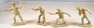 Toy Soldiers of San Diego Tombstone Cowboys Series 2 Set #23 Tan 4 Piece Set - Picture 1 of 4