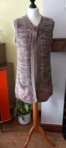 Vintage 1970s long waistcoat by C&A size 10 - Picture 1 of 5