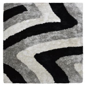 Hand Tufted Shag Polyester Area Rug Contemporary Multicolor BBH Homes BBK00047 - Picture 1 of 97