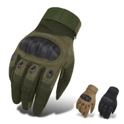 Guantes tácticos de fibra de carbono ejército militar combate caza tiro francotirador equipo Foto 1 de 4